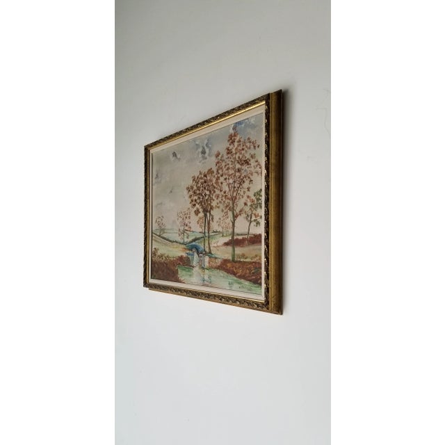 1907 "Over the Hills and Far Away" Landscape Oil Painting by H. J Petersen, Framed For Sale - Image 4 of 13