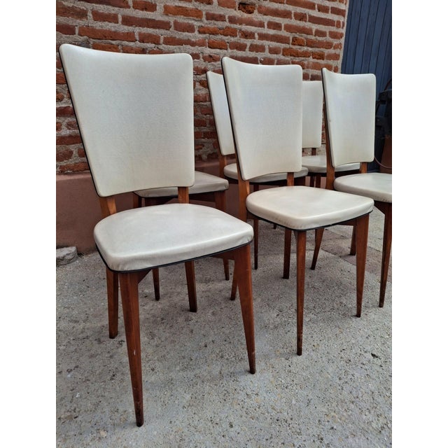 Mid-Century Modern Scandinavian Chairs, 1950s, Set of 6 For Sale - Image 3 of 7