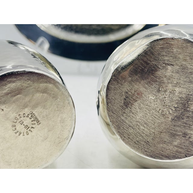 1980s Silver Plated Toucan Tea Service by Emilia Castillo for Los Castillo, Mexican Set of 3 For Sale - Image 18 of 18