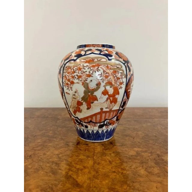 Japanese Imari Vases, 1900s, Set of 2 For Sale - Image 4 of 9