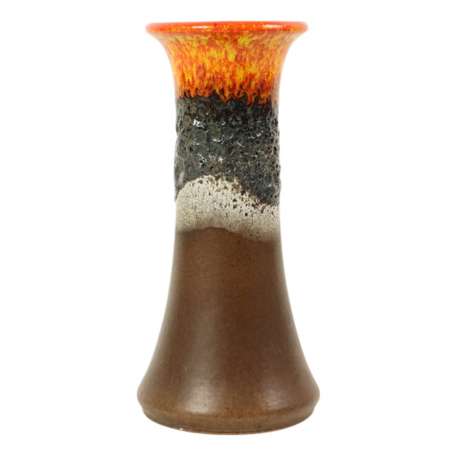 Vintage Fat Lava Vase from Jasba, West Germany, 1960s For Sale