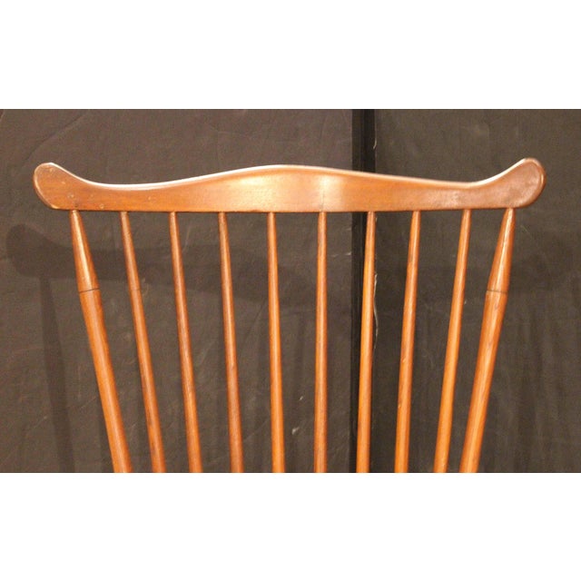 Early 19th Century Early 19th Century American Fan Back Windsor Side Chair For Sale - Image 5 of 10