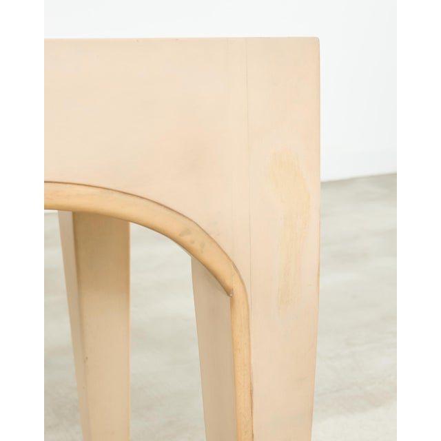 Sally Sirkin J. Robert Scott Travertine Snail Console Table For Sale - Image 16 of 18