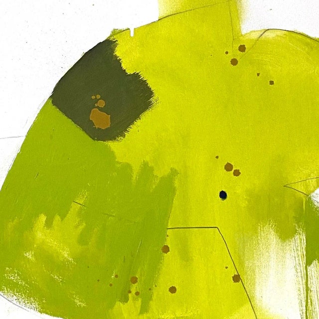 Abstract Contemporary Abstract Oil and Graphite on Canvas Painting "Approach" by Xanda McCagg For Sale - Image 3 of 3