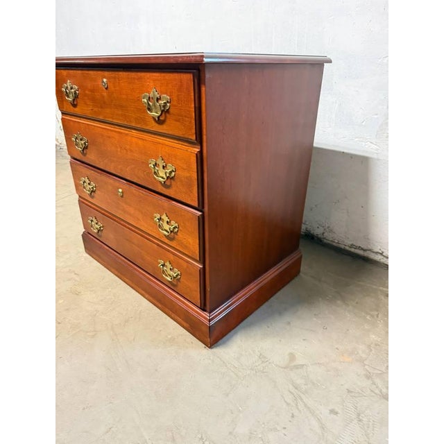 Hooker Furniture Vintage Chippendale Style Filing Cabinet With Key by Hooker. Furniture For Sale - Image 4 of 17