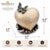 Premium Quality Construction: Large heart cremation urn with hand shape stand, featuring a white and gold butterfly heart...