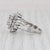 0.43ctw Diamond Halo Cluster Engagement Ring 14k White Gold Size 6.75 For Sale In Greensboro - Image 6 of 6