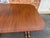 Vintage Georgian Regency Style Banded Mahogany Pedestal Extension Dining Table With Leaves For Sale - Image 13 of 18