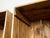 Two vintage English raw wood pine display or storage cabinets from the mid 20th century, with twenty cubby holes each and...