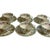 Vintage Minton Haddon Hall Flat Cup &amp; Saucer Set of 6 Fine Bone China Green Trim Made in England 1948-2011. Each Cup...