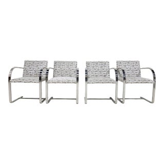 Mies Van Der Rohe for Knoll Brno Chairs in Velvet For Sale