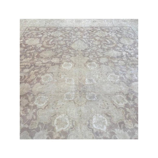 1960s Old Persian Tabriz Area Rug 10 X 13 For Sale - Image 4 of 12