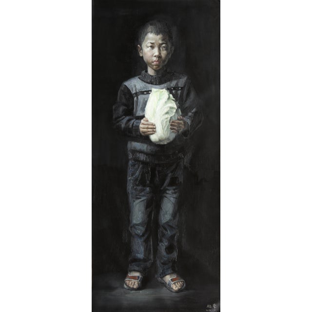 Wei Yi 魏艺, Zhou Shoujun from Childhood, Larger Than Life, 2010, Oil on Canvas For Sale - Image 7 of 7