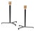 Contemporary Style After Jean-Michel Frank Iron Tripod Table Lamps - a Pair For Sale