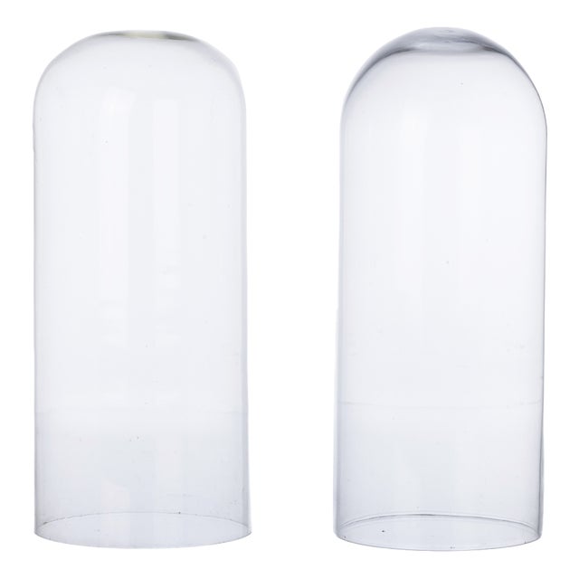 Blown Art Glass Domes, Set of 2 For Sale