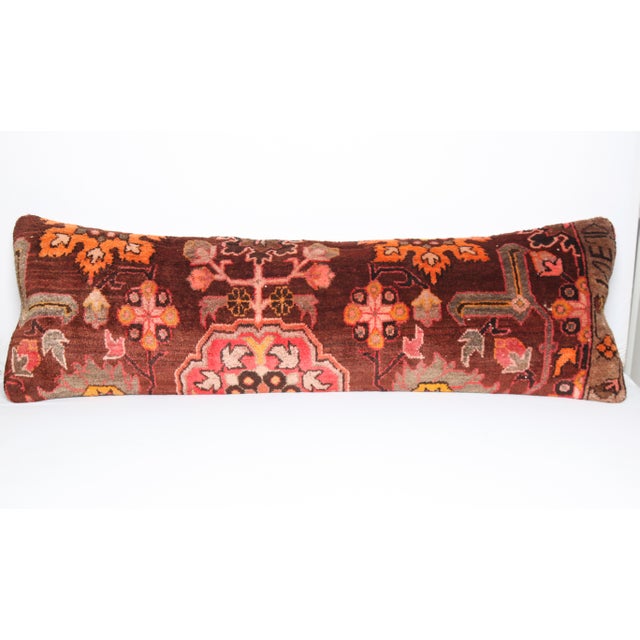 Here i am listing a 100% Handmade double knotted rug pillow cover, made from Vintage Tribal Kurdish carpet rug. This’s a...