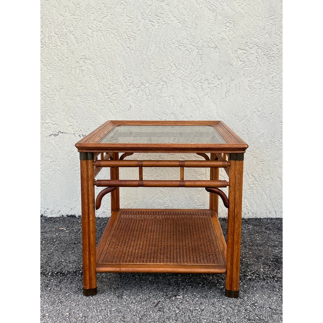 Late 20s Century Faux Bamboo Walnut Side Tables For Sale - Image 14 of 17