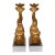 Pair of Baroque Style Giltwood Dolphin Carvings on Lucite Bases, 19th Century For Sale