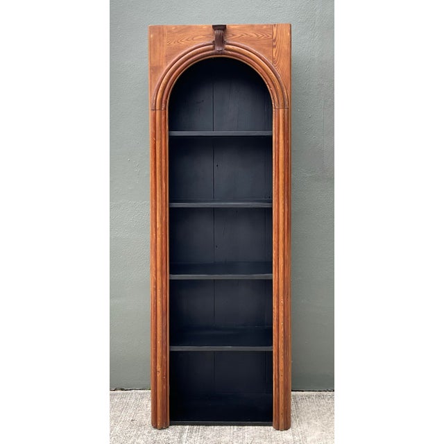 Vintage Architectural Wood Bookcase For Sale - Image 11 of 12