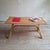French Rattan Coffee Table with Tiles, 1960s For Sale - Image 4 of 11