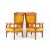 Set of Art Nouveau Arts and Crafts Armchairs in Oak by Royal H.F. Jansen & Zonen Amsterdam For Sale - Image 3 of 11