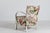 1940s Danish Club Chair with Floral Fabric and White Hand-Painted Frame from Josef Frank, 1940s For Sale - Image 5 of 14