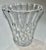 Modern 1950s Mid Century Fancy Crystal Vase For Sale - Image 3 of 9