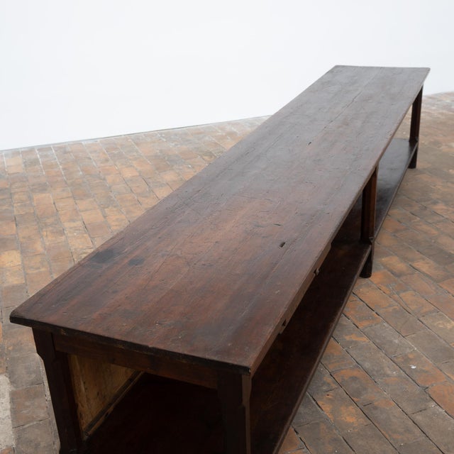 Large Vintage Drapers Table, 1920 For Sale - Image 4 of 11