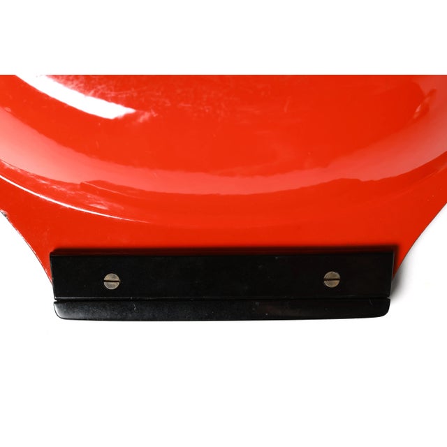 Vintage Cathrineholm Paella Pan – Red Enamel With Black Handles For Sale In Philadelphia - Image 6 of 10