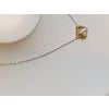 18 Karat Gold Pendant with White Diamond in White Platinum Chain For Sale - Image 16 of 18