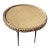 Vintage Round Rattan Side Table For Sale