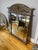 Reproduction Traditional large wall mirror with ornate carved wooden frame.