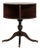 1900-1909 United Kingdom Rich Mahogany Drum-Form Mahogany Side Table For Sale