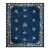 1920s Blue Floral Bird Deco Antique Chinese Peking Wool Rug 8'1'' X 9'5'' For Sale