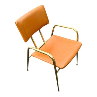 1950s "Gilbert Rhode-Attributed" Bent Aluminum Armchair by Troy Sunshade Co For Sale
