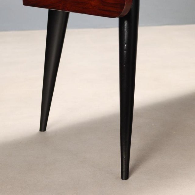 Brown Vintage Italian Sideboard in Exotic Wood, 1950s For Sale - Image 8 of 10