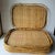 Brown Vintage Bamboo Woven Rattan Stacking Trays - Set of 8 For Sale - Image 8 of 11