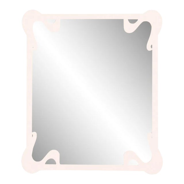 Fleur Home Carnival St. Roch Rectangle Mirror in Frosted Petal, 30x40 For Sale