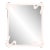 Fleur Home Carnival St. Roch Rectangle Mirror in Frosted Petal, 30x40 For Sale