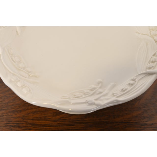 1990s Tiffany & Co. Italian Porcelain Pedestal Tazza or Cake Stand For Sale - Image 5 of 10