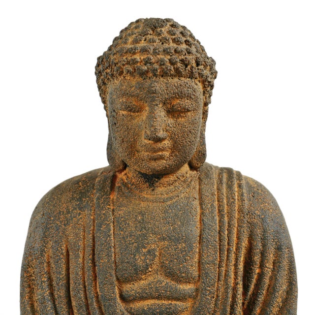 Cast Stone Sitting Buddha For Sale In Los Angeles - Image 6 of 7