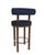 Collector Modern Moca Bar Chair in Safire 11 Fabric and Smoked Oak by Studio Rig For Sale - Image 4 of 7