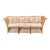Bielecky Style Wicker Conversion Sofa - 2 Chairs & Ottoman W/ Chinoiserie Toile For Sale