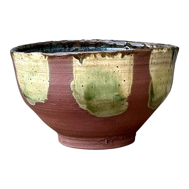 Vintage Handcrafted Studio Pottery Bowl For Sale