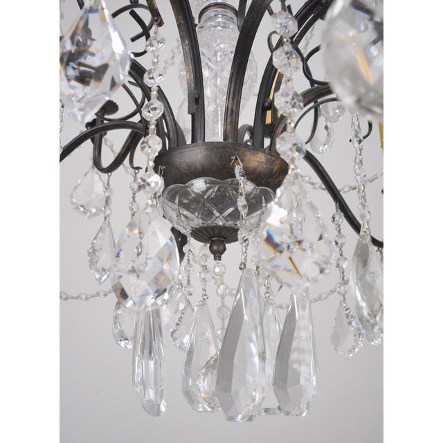 Late 20th Century French Style Twelve Light Crystal Chandelier For Sale - Image 9 of 15