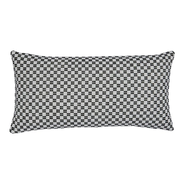 Schumacher Elkhart 24" Lumbar Pillow In Black For Sale
