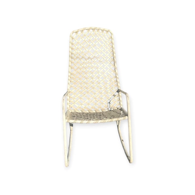 Plastic Two Brown Jordan Matching Outdoor Rockers For Sale - Image 7 of 8