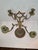 19th C. Polish Bronze Sabbath Candelabrum Star of David Finial Large 18" Rare For Sale - Image 4 of 18