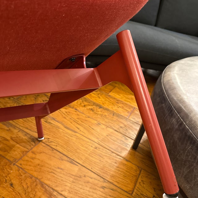 Blu Dot Field Craig Red Lounge Chair For Sale - Image 9 of 12