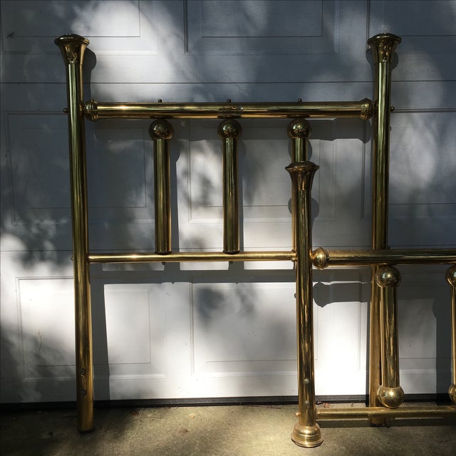 Vintage Twin Brass Headboard & Footboard Chairish